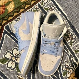 Light Blue and Gray Sneakers